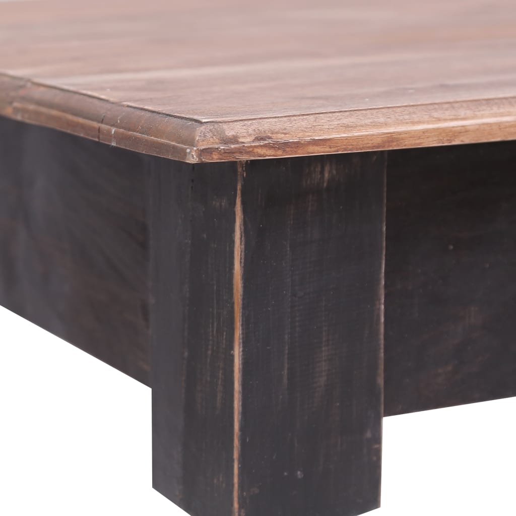 283907 vidaXL Desk with 3 Drawers 117x57x75 cm Solid Mahogany Wood
