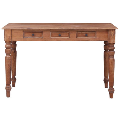 283909 vidaXL Desk with Drawers 117x57x75 cm Solid Mahogany Wood