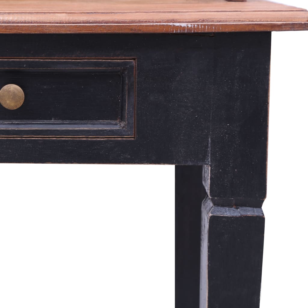 vidaXL Writing Desk with Drawers 90x50x101 cm Solid Mahogany Wood