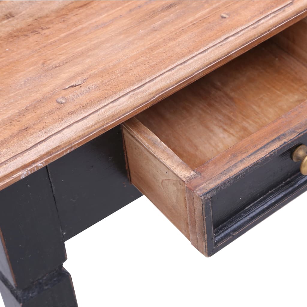 vidaXL Writing Desk with Drawers 90x50x101 cm Solid Mahogany Wood