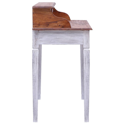 vidaXL Writing Desk with Drawers 90x50x101 cm Solid Mahogany Wood