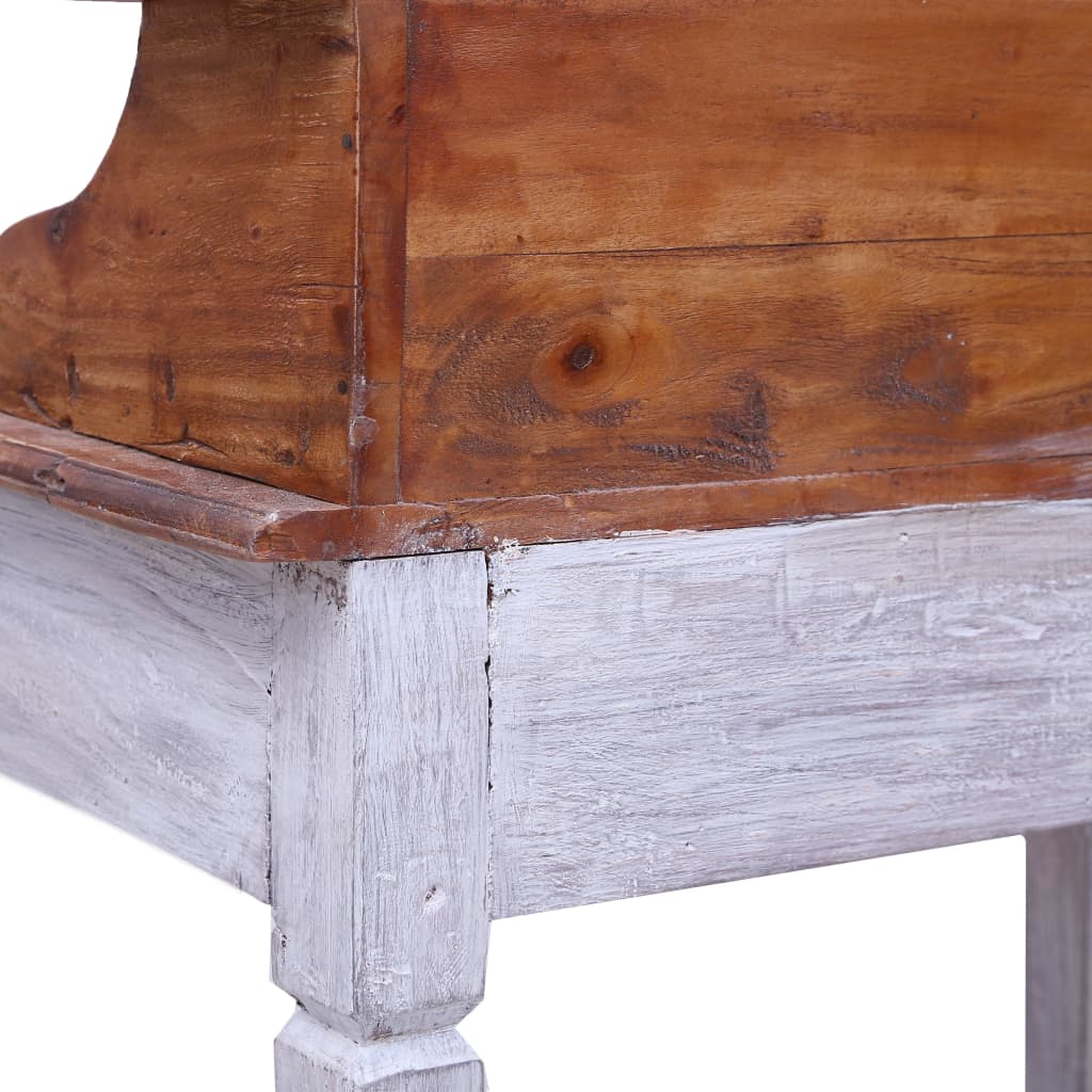 vidaXL Writing Desk with Drawers 90x50x101 cm Solid Mahogany Wood