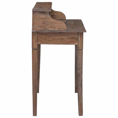 vidaXL Writing Desk | Warm Brown | Solid Mahogany Wood | Medium | Writing Desk