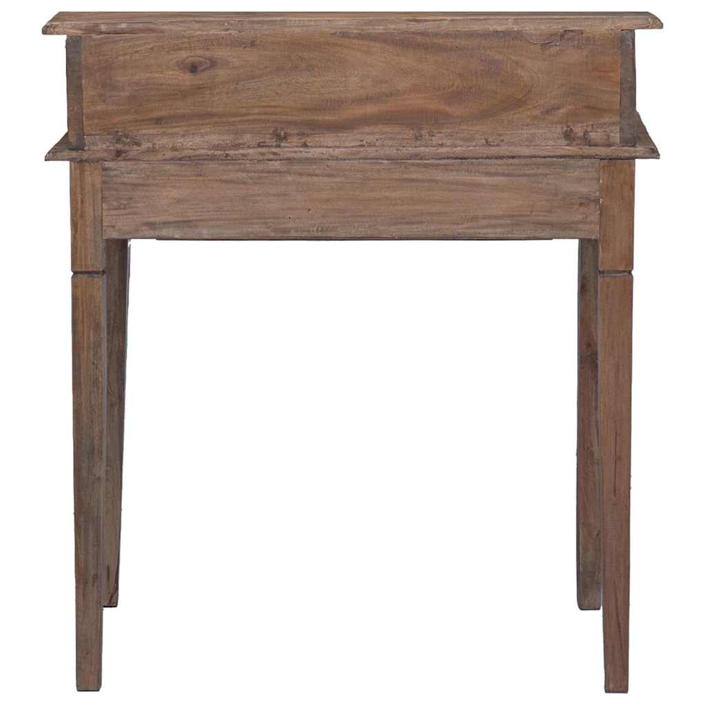 vidaXL Writing Desk | Warm Brown | Solid Mahogany Wood | Medium | Writing Desk