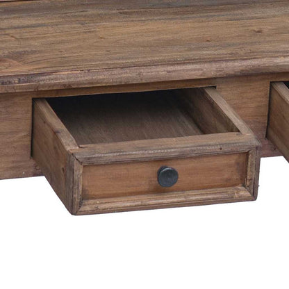 vidaXL Writing Desk | Warm Brown | Solid Mahogany Wood | Medium | Writing Desk