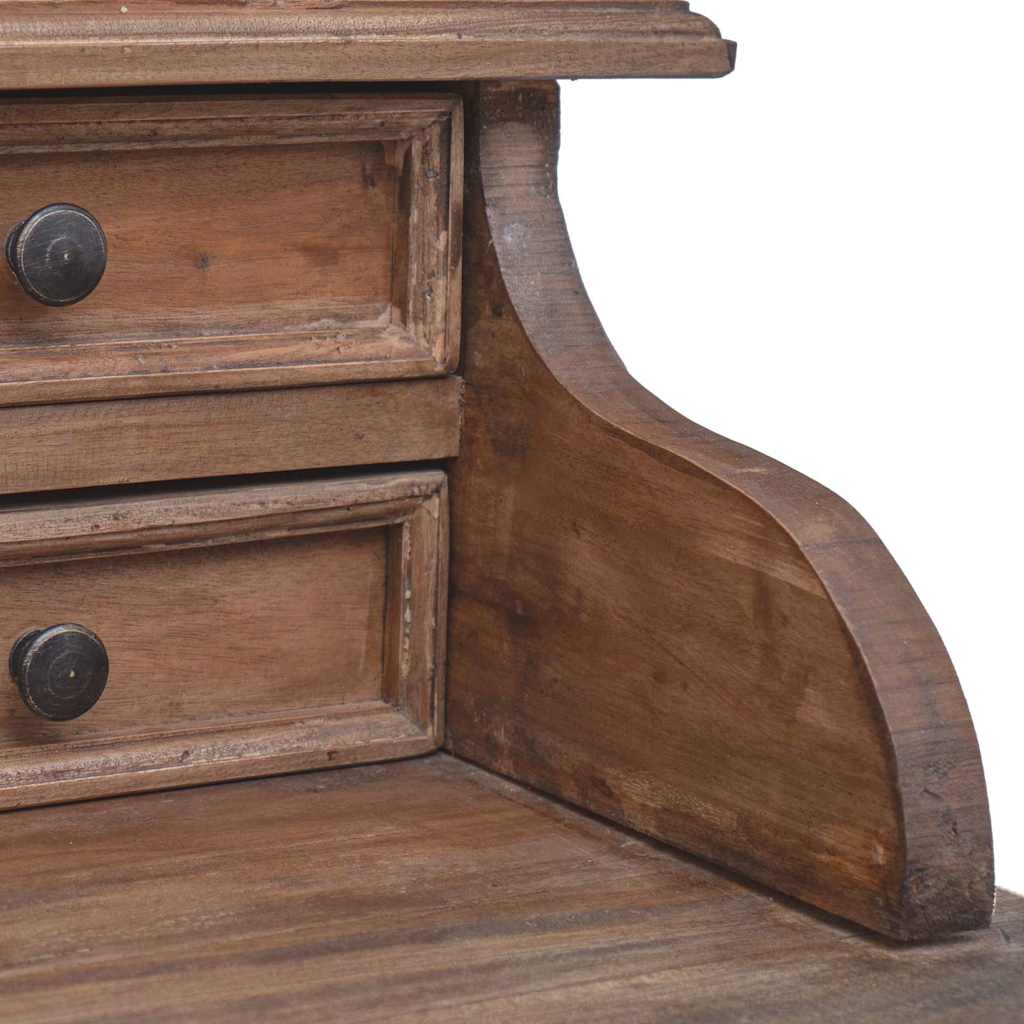 vidaXL Writing Desk | Warm Brown | Solid Mahogany Wood | Medium | Writing Desk