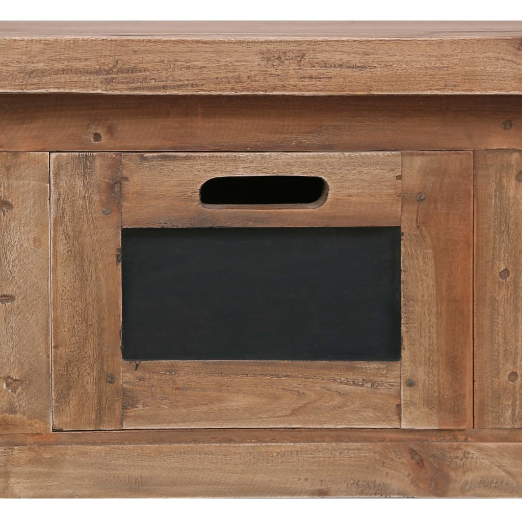 vidaXL TV Cabinet with 3 Drawers 120x30x40 cm Solid Mahogany Wood