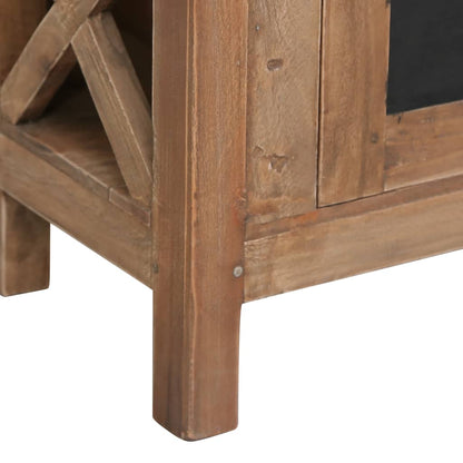 vidaXL TV Cabinet with 3 Drawers 120x30x40 cm Solid Mahogany Wood