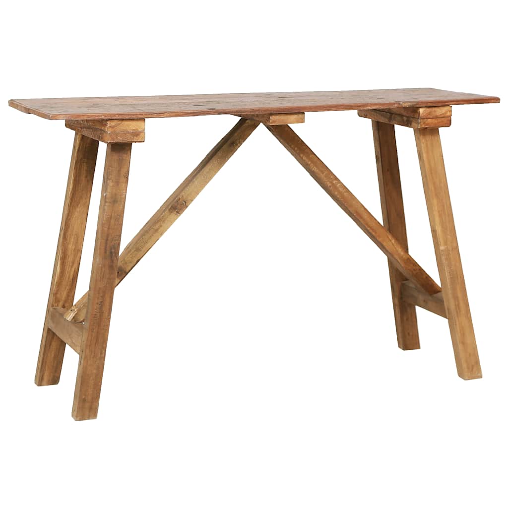 vidaXL Console Table 130x40x80 cm Mixed Recycled Wood