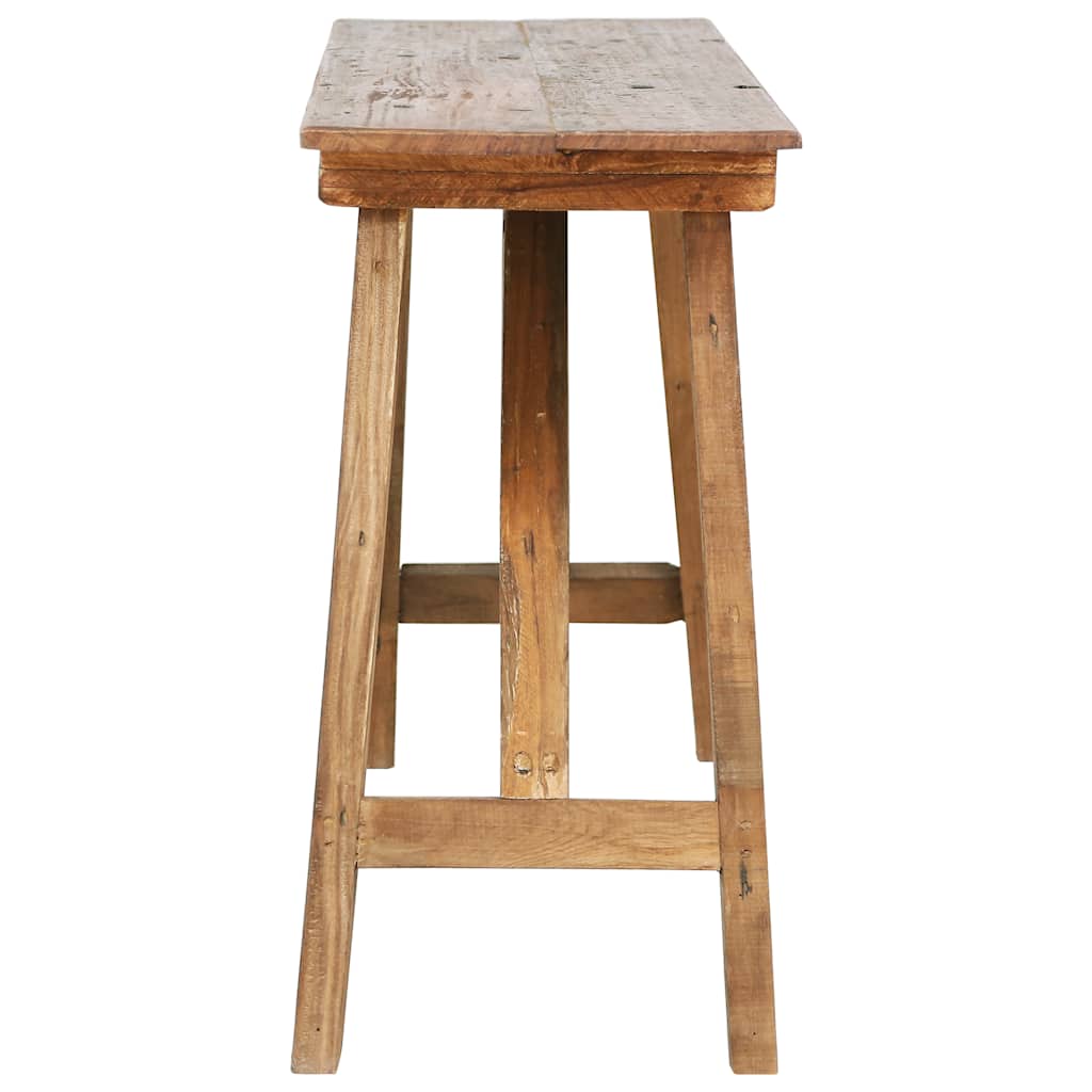 vidaXL Console Table 130x40x80 cm Mixed Recycled Wood