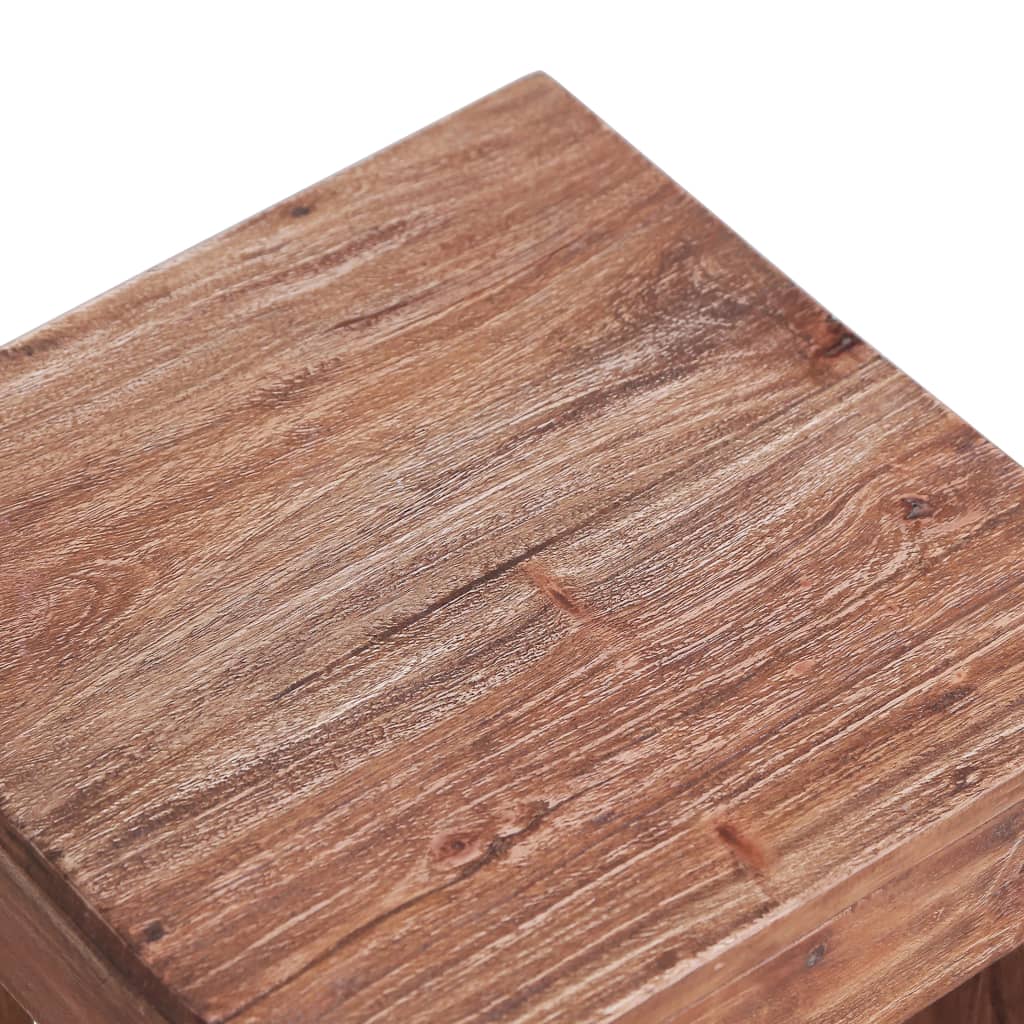 vidaXL Coffee Table 30x30x30 cm Solid Mahogany Wood