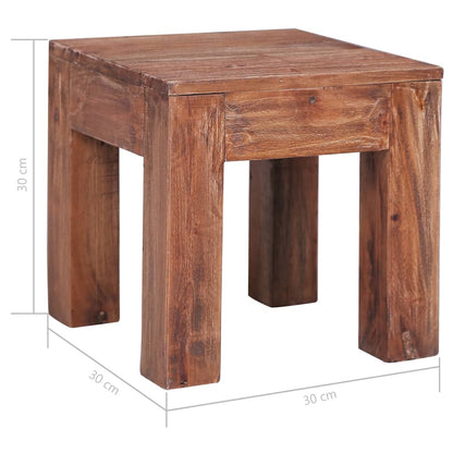 vidaXL Coffee Table 30x30x30 cm Solid Mahogany Wood