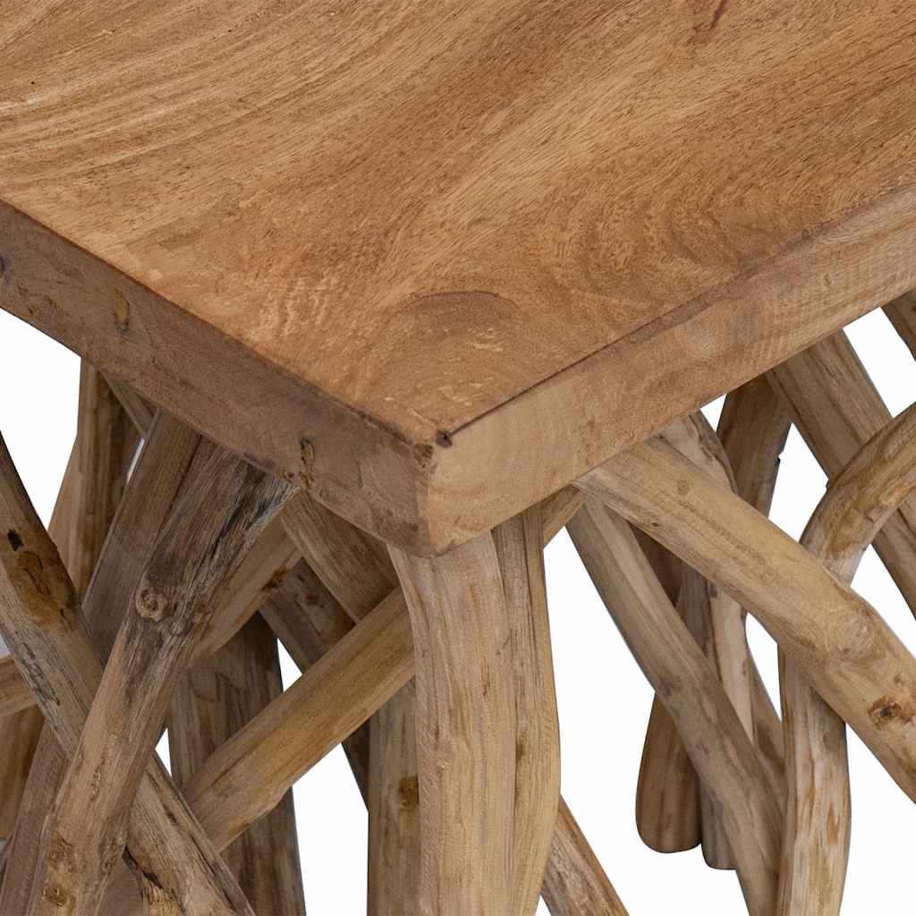 vidaXL Log Coffee Table 40x40x40 cm Mixed Recycled Wood