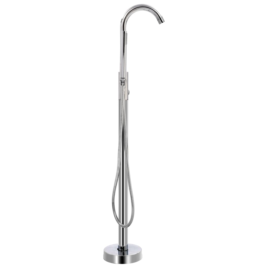 vidaXL Freestanding Bathtub Faucet Stainless Steel 118.5 cm