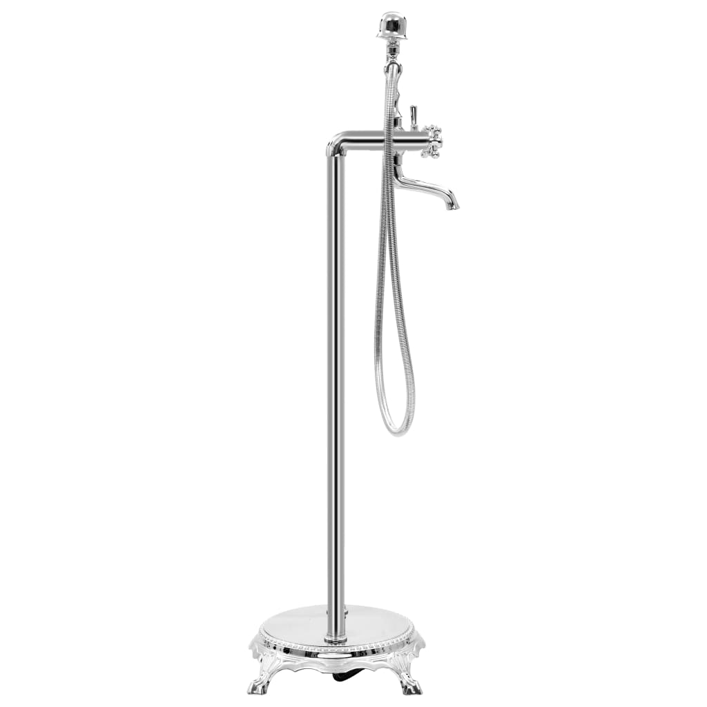 vidaXL Freestanding Bathtub Faucet Stainless Steel 99.5 cm Silver