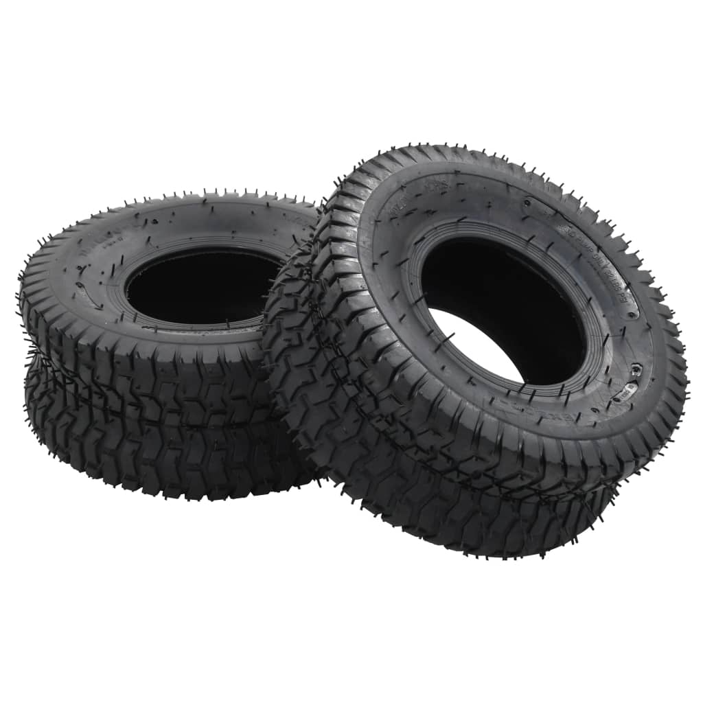 vidaXL Tyre And Inner Tube | Black | Rubber | Heavy Weight Endurance