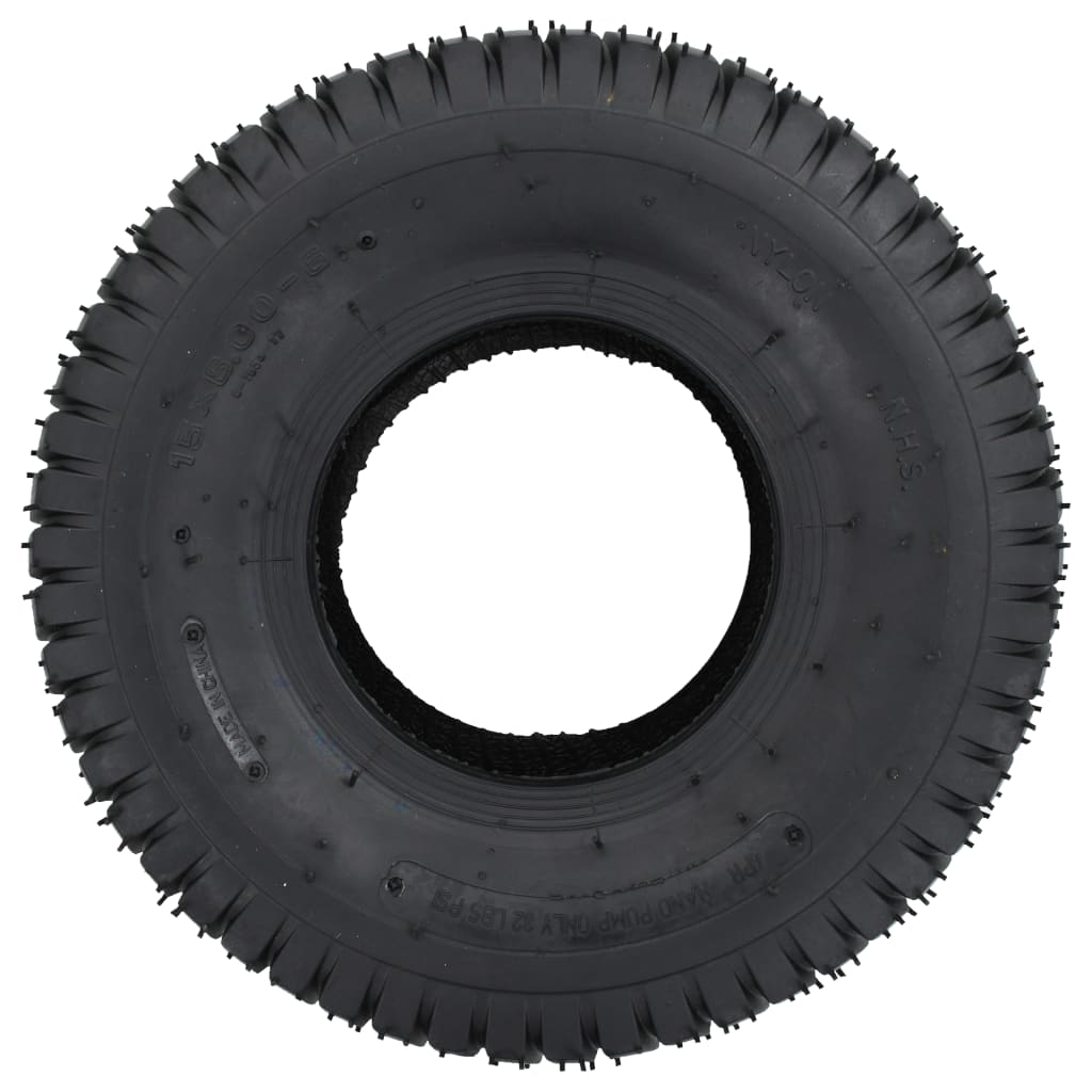 vidaXL Tyre And Inner Tube | Black | Rubber | Heavy Weight Endurance