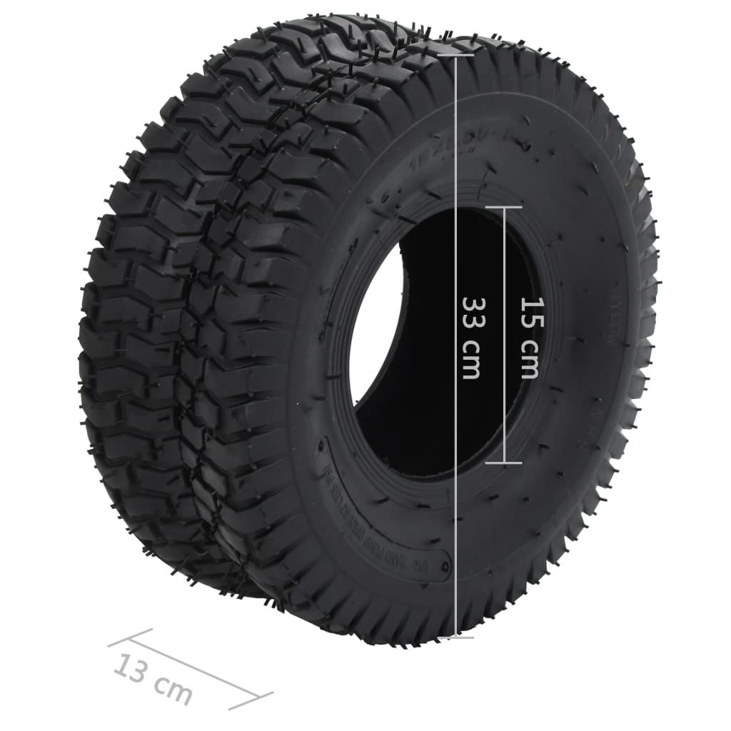 vidaXL Tyre And Inner Tube | Black | Rubber | Heavy Weight Endurance