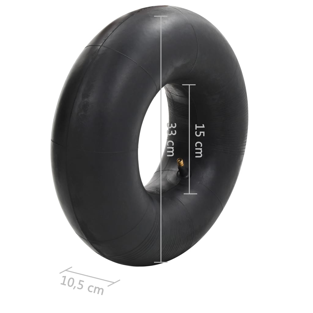 vidaXL Tyre And Inner Tube | Black | Rubber | Heavy Weight Endurance