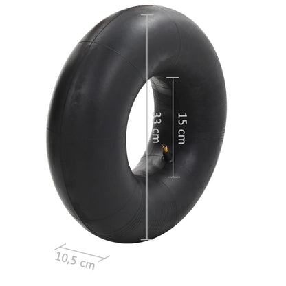 vidaXL Tyre And Inner Tube | Black | Rubber | Heavy Weight Endurance