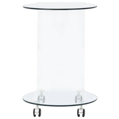 284725 vidaXL Coffee Table 45x40x58 cm Tempered Glass