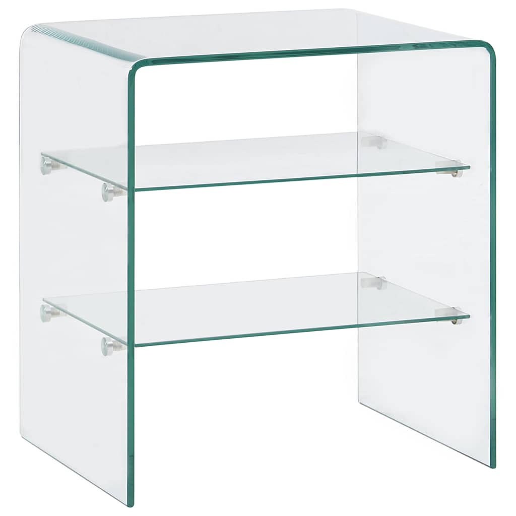 vidaXL Coffee Table 50x40x56 cm Tempered Glass