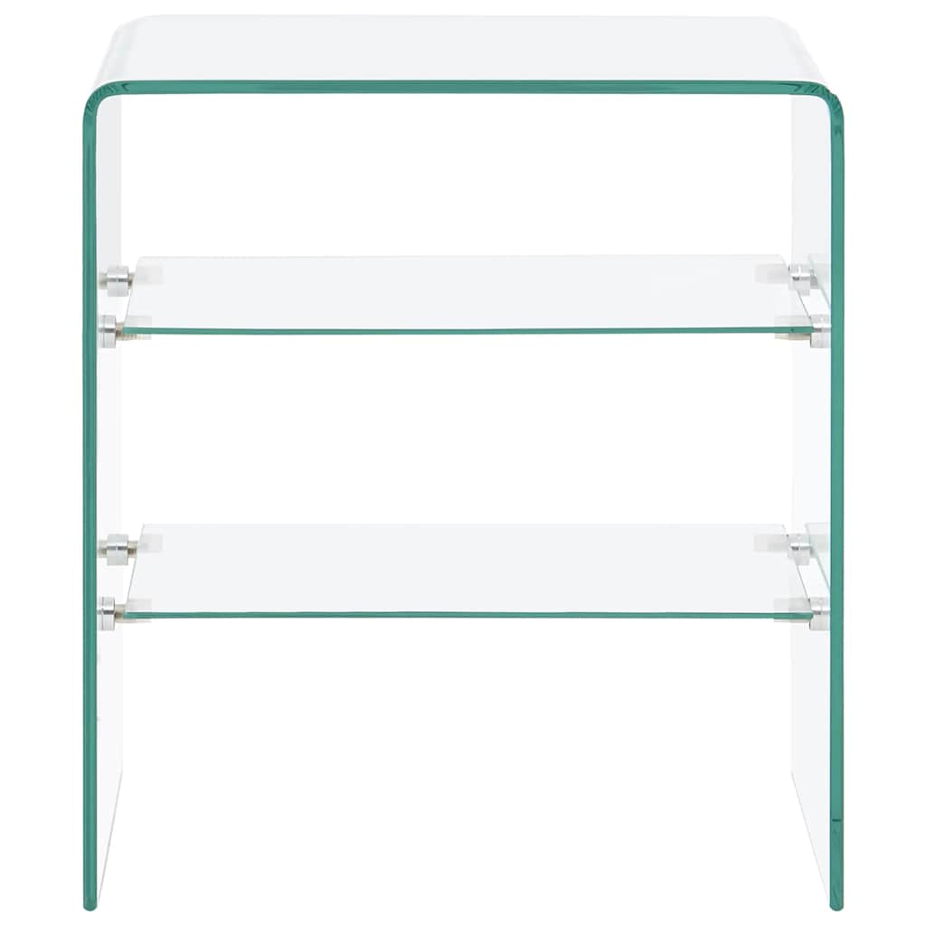 vidaXL Coffee Table 50x40x56 cm Tempered Glass