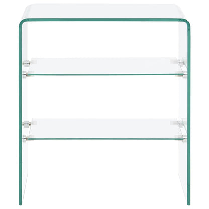 vidaXL Coffee Table 50x40x56 cm Tempered Glass