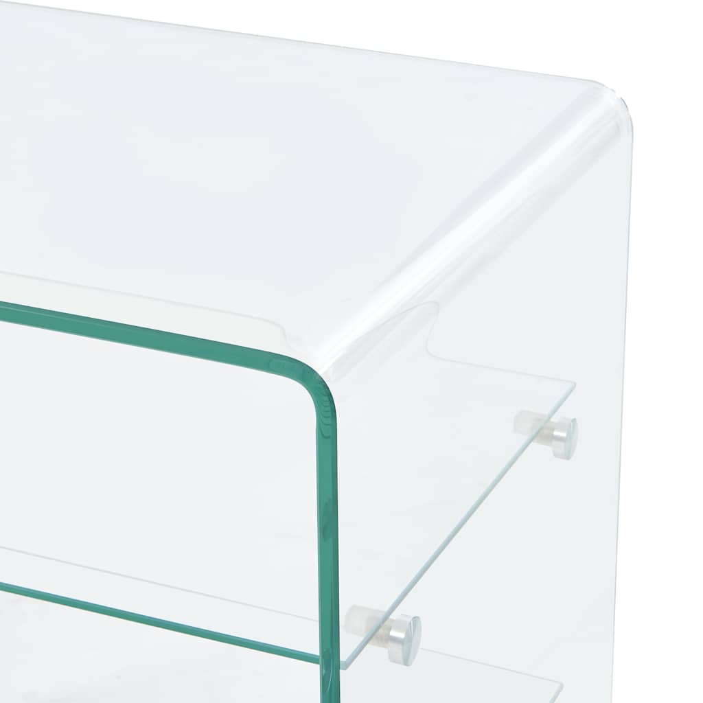 vidaXL Coffee Table 50x40x56 cm Tempered Glass