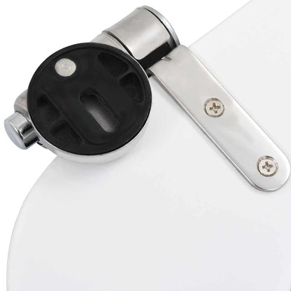 vidaXL WC Toilet Seats 2 pcs with Soft Close Lids MDF Stones Design