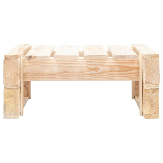 vidaXL Garden Pallet Ottoman Wood