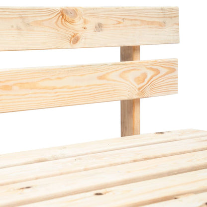 vidaXL Pallet Bench | Natural wood colour | Impregnated pinewood | Standard