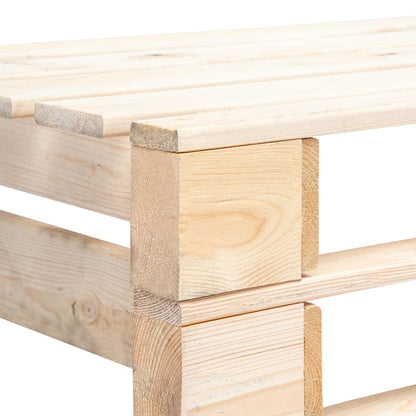 vidaXL Pallet Bench | Natural wood colour | Impregnated pinewood | Standard