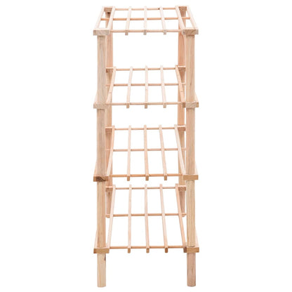 vidaXL 4-Tier Shoe Rack Solid Fir Wood