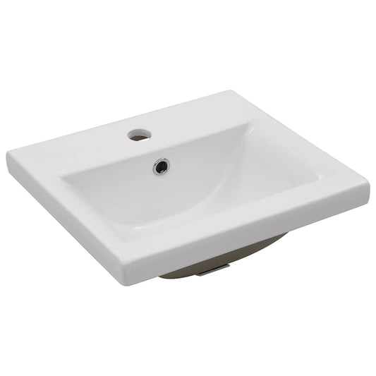 145060 vidaXL Built-in Basin 42x39x18 cm Ceramic White