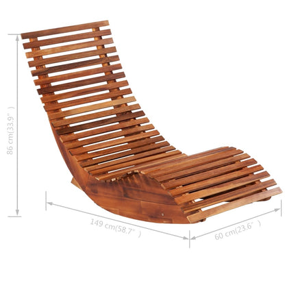 vidaXL Sun Lounger | Set of 2 | Light brown | Acacia wood