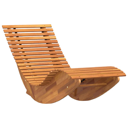 vidaXL Rocking Sun Loungers 2 pcs Acacia Wood