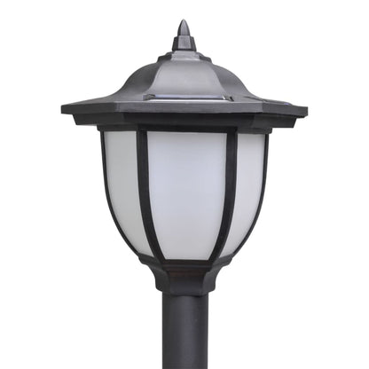 vidaXL Garden Lamp | Set of 4 | Black, Cool White | Tough plastic, PP material