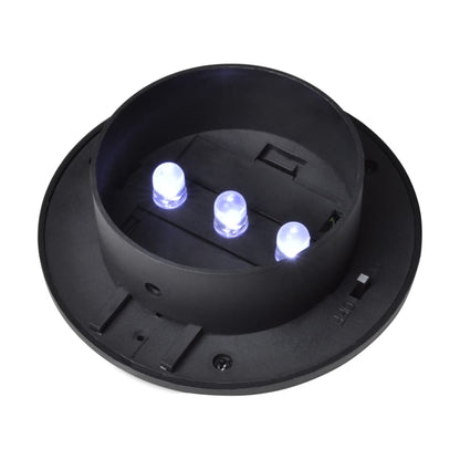 vidaXL Outdoor Solar Fence Lamps 12 pcs LED Black