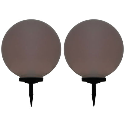 vidaXL Outdoor Solar Lamps 2 pcs LED Spherical 50 cm RGB