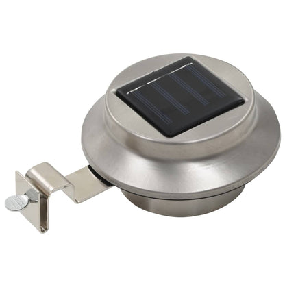 vidaXL Solar Lamp | Set of 12 | Silver | Stainless steel | 12 cm diameter