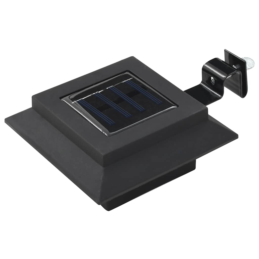 vidaXL Outdoor Solar Lamps 12 pcs LED Square 12 cm Black
