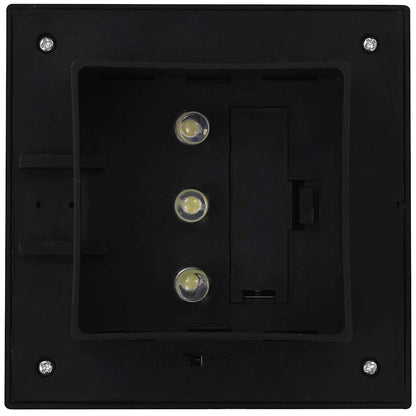 vidaXL Outdoor Solar Lamps 12 pcs LED Square 12 cm Black