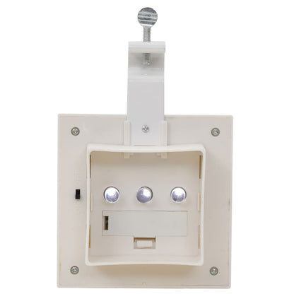 vidaXL Outdoor Solar Lamps 12 pcs LED Square 12 cm White