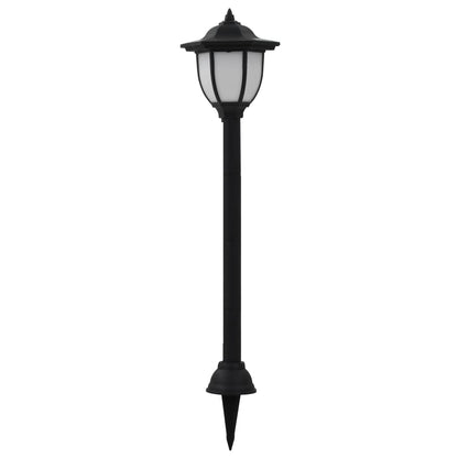 vidaXL Outdoor Solar Lamps 6 pcs LED Black