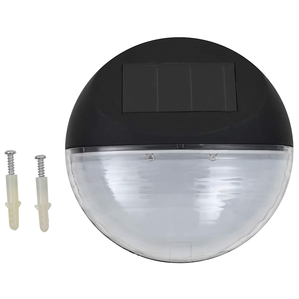 vidaXL Solar Lamp | Set of 24 | Black | Polypropylene | Compact | Solar Lamp