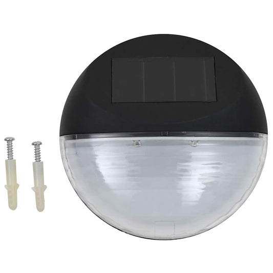 vidaXL Solar Lamp | Set of 24 | Black | Polypropylene | Compact | Solar Lamp