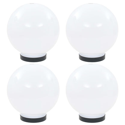 vidaXL LED Bowl Lamps 4 pcs Spherical 20 cm PMMA