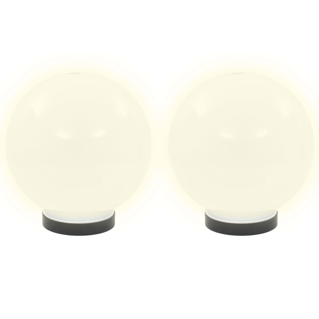 vidaXL LED Bowl Lamps 4 pcs Spherical 20 cm PMMA