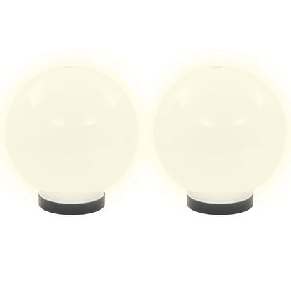 vidaXL LED Bowl Lamps 4 pcs Spherical 20 cm PMMA